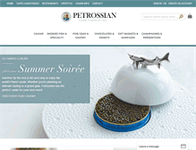 Tablet Screenshot of petrossian.com